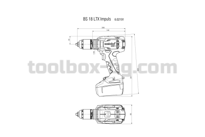 Акумулаторен Винтоверт 18V 110Nm METABO BS 18 LTX IMPULS 2x4.0AH