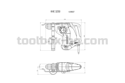 Перфоратор METABO 800W 32mm METABO KHE 3250 + Пластмасов Куфар