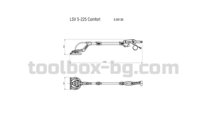 Жираф Шлайф за Стени и Тавани 500W ø225mm METABO LSV 5-225 COMFORT