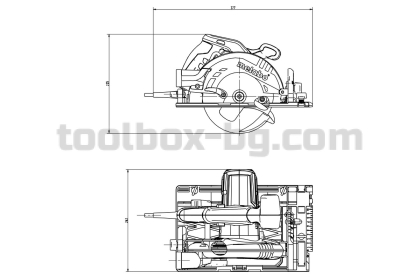Ръчен Циркуляр МЕТАБО ø160 1200W METABO KS 55 FS