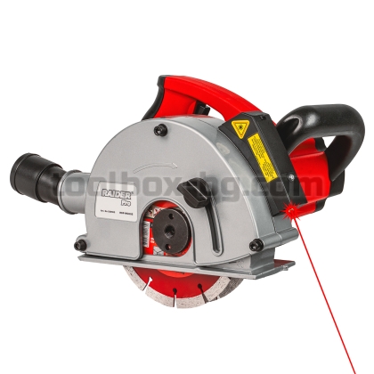 Фреза за канали 1.7kW 150mm 4cm 4диска лазер куфар RDP-WCH05