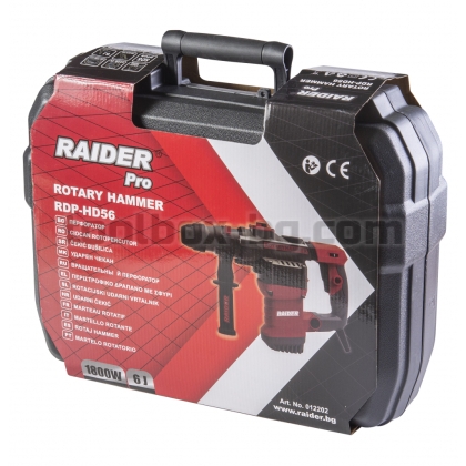 Перфоратор Raider Pro 1800W 35mm SDS-plus 6J рег. обороти RDP-HD56