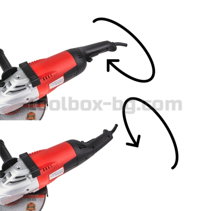 Ъглошлайф Raider Power Tools 230mm 2400W с плавен старт RD-AG78