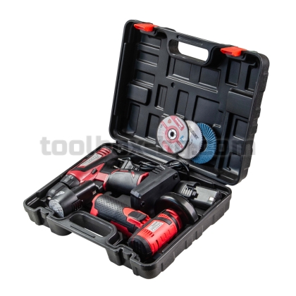 Бормашина & Ъглошлайф Raider Pro акум. 12V 2Ah 75x10mm RDP-CDLCAG03