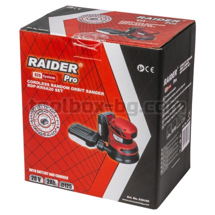 Ексцентършлайф Raider Pro R20 Ø125mm рег. обор. 2Ah RDP-KRSA20