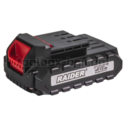 Удърна Бормашина Raider Power Tools 18V 2-ск. 2x2Ah 30Nm 10mm куфар RD-CDL38
