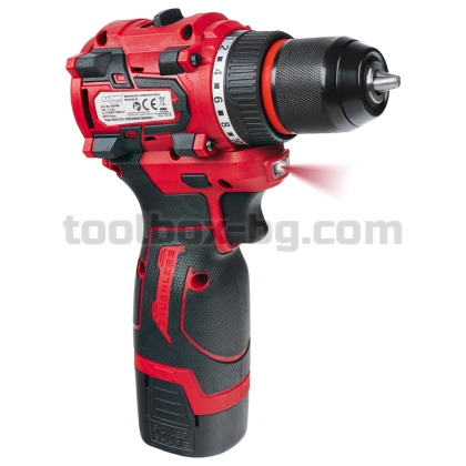 Бормашина Безчеткова Raider Power Tools. 16V 2ск. мет. патр. 2x1,5Ah куфар RD-BCDL39