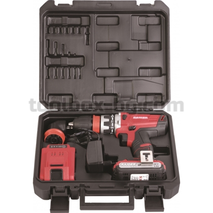 Бормашина Акумулаторна Raider Pro. 20V 2-ск. 2x2Ah 58Nm RDP-CDL21