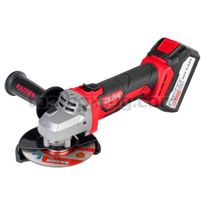 Акумулаторен Ъглошлайф R20 Raider Pro Ø125mm 4Ah Case 2 диска RDP-SPAG20 Set