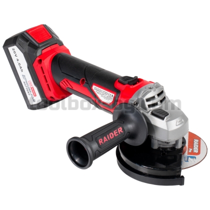 Акумулаторен Ъглошлайф R20 Raider Pro Ø125mm 4Ah Case 2 диска RDP-SPAG20 Set
