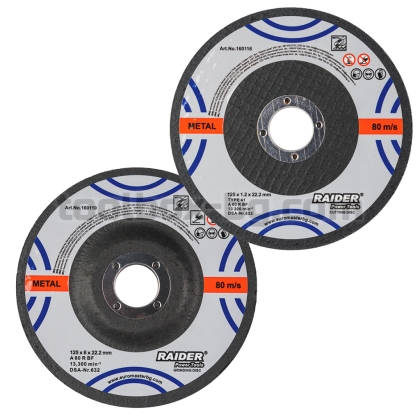Акумулаторен Ъглошлайф R20 Raider Pro Ø125mm 4Ah Case 2 диска RDP-SPAG20 Set