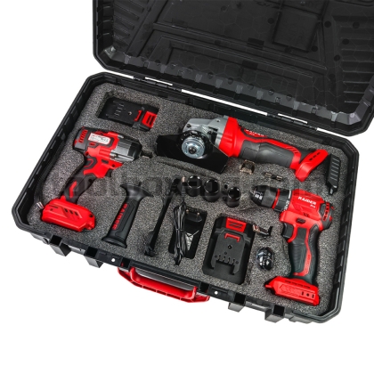 Акумулаторни Бормашина, Ъглошлайф и Гайковерт R20 Raider Pro 2x2Ah RDP-PBCDI&SPAG&PBIW