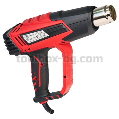 Пистолет за Горещ Въздух Raider Power Tools 2000W 2степ. LCD 5ак. куфар RD-HG28