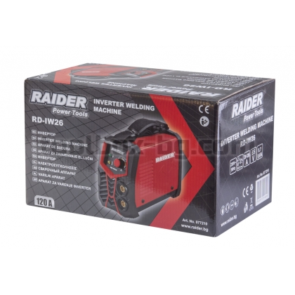 Инверторен Електрожен Raider Power Tools 120A RD-IW26