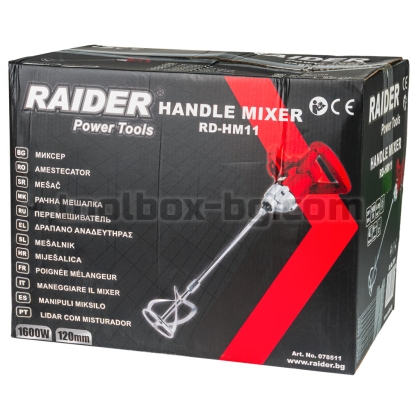 Миксер Raider Power Tools 1600W 0-750min-1 RD-HM11