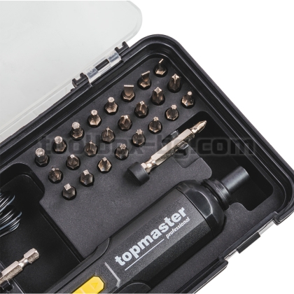 Акумулаторна Отвертка с Накрайници Top Master Pro COMPACT TMP