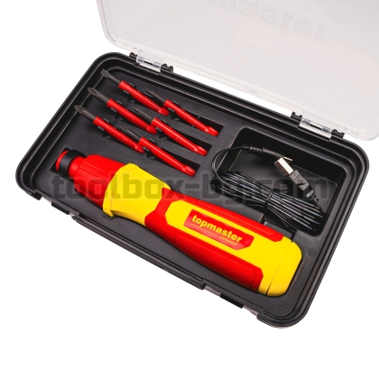 Акумулаторна Отвертка Top Master Pro VDE 1000V с Накрайници TMP