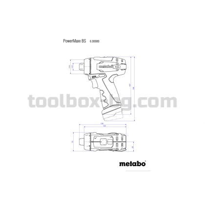 Акумулаторен Винтоверт. 10.8V 34Nm METABO POWERMAXX 2x2Ah big case