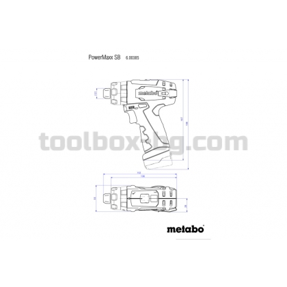 Акумулаторна Удърна Бормашина METABO POWERMAXX SB 2X2Ah