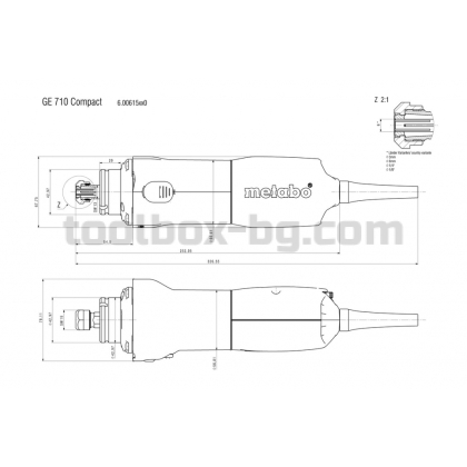 Прав Шлайф  710W рег. обороти METABO GE 710 COMPACT