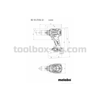Винтоверт акум. 18V 130Nm METABO BS 18 LTX BL Q I SOLO