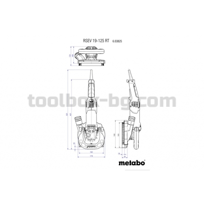 Шлайф за Бетон 125mm 1900W METABO RSEV 19-125 RT