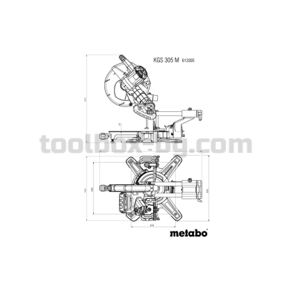 Циркуляр с Изтегляне ø305mm METABO KGS 305 M PCL