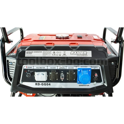 Бензинов Генератор за Ток с Електрически Стартер 5.5kW RD-GG04