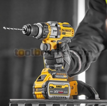 Акумулаторен Винтоверт 3 Скорости Безчетков Ударен Dewalt 18 V, 1 Батерия FLEXVOLT 6 Ah, Куфар