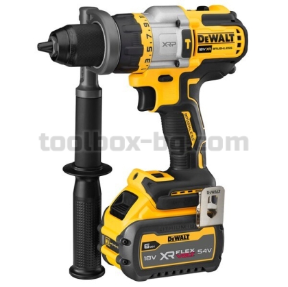 Акумулаторен Винтоверт 3 Скорости Безчетков Ударен Dewalt 18 V, 1 Батерия FLEXVOLT 6 Ah, Куфар