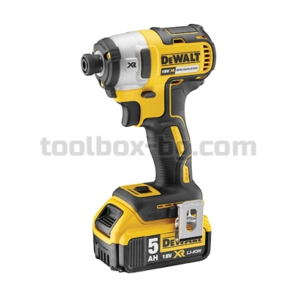 Комплект Акумулаторни Машини Dewalt DCK266P2 18 V, 2 Батерии х 5 Ач, Зарядно Устройство, Куфар DS150 Tough System