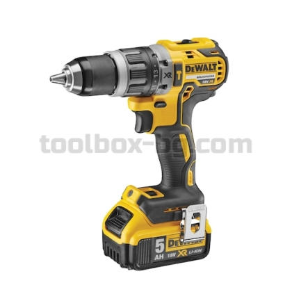 Комплект Акумулаторни Машини Dewalt DCK266P2 18 V, 2 Батерии х 5 Ач, Зарядно Устройство, Куфар DS150 Tough System