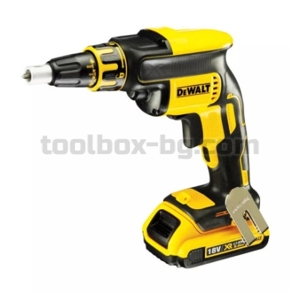 Акумулаторен Винтоверт за Гипскартон с Пълнител за Винтове на Ленти Dewalt DCF620D2K 18 V, 2 Батерии х 2 Ач, Куфар, Аксесоари