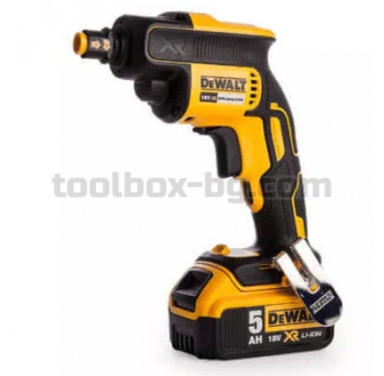 Акумулаторен Винтоверт за Гипскартон с Пълнител за Винтове на Ленти Dewalt DCF620P2K 18 V, 2 Батерии х 5 Ач, Куфар и Аксесоари