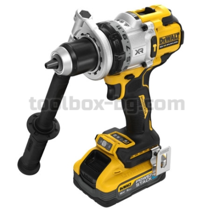 Акумулаторен Ударен Винтоверт Dewalt DCD1007H2T, 18 V, 169 Nm, с 2 Батерии POWERSTACK 5 Ah, Зарядно Устройство и Куфар