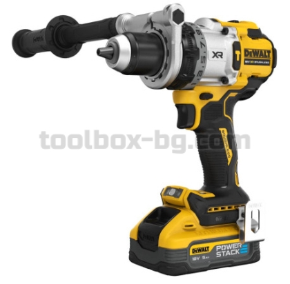 Акумулаторен Ударен Винтоверт Dewalt DCD1007H2T, 18 V, 169 Nm, с 2 Батерии POWERSTACK 5 Ah, Зарядно Устройство и Куфар