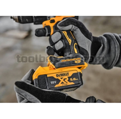 Акумулаторен Ударен Винтоверт Dewalt DCD805P2T 18 V, 2 Батерии 5 Ah, Зарядно Устройство и Куфар