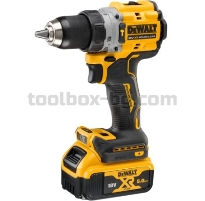 Акумулаторен Ударен Винтоверт Dewalt DCD805P2T 18 V, 2 Батерии 5 Ah, Зарядно Устройство и Куфар