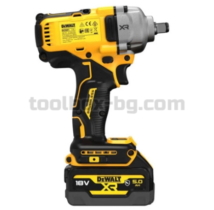 Акумулаторен Гайковерт Dewalt DCF891P2G, 1/2", 18 V, 1084 Nm, с 2 x 5 Ah Батерии и Зарядно У-во