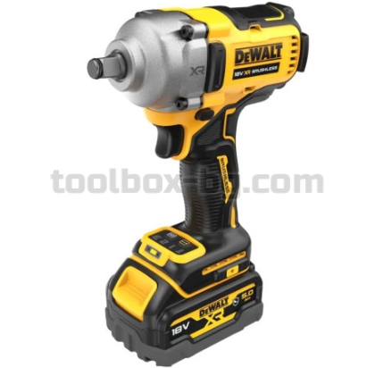 Акумулаторен Гайковерт Dewalt DCF891P2G, 1/2", 18 V, 1084 Nm, с 2 x 5 Ah Батерии и Зарядно У-во