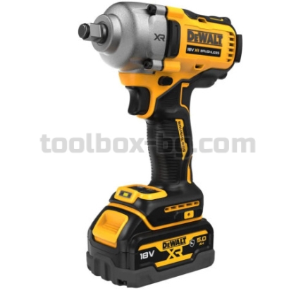 Акумулаторен Гайковерт Dewalt DCF891P2G, 1/2", 18 V, 1084 Nm, с 2 x 5 Ah Батерии и Зарядно У-во