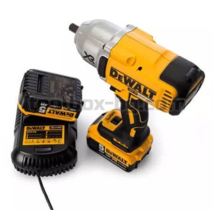 Акумулаторен Гайковерт Dewalt DCF899P2 18 V, 2 Батерии х 5 Ач, Куфар, 1/2" + DT7507 - 9 Части за Ударен Гайковерт на DEWALT