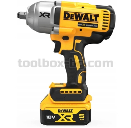 Акумулаторен Гайковерт Dewalt DCF900P2T 18 V, 2 Батерии х 5 Ач, Зарядно Устройство, Куфар