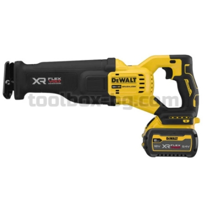 Акумулаторен Прав Трион Dewalt DCS386T1 18 V, 1 Батерия FLEXVOLT 6 Ah, Куфар