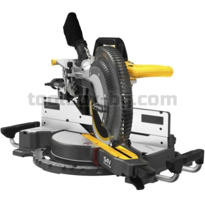 Акумулаторен Настолен Циркуляр Dewalt DCS781X2, 54 V, 305 мм, с 2 Батерии FLEXVOLT 9.0 Ah и Зарядно Устройство
