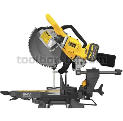 Акумулаторен Настолен Циркуляр Dewalt DCS781X2, 54 V, 305 мм, с 2 Батерии FLEXVOLT 9.0 Ah и Зарядно Устройство