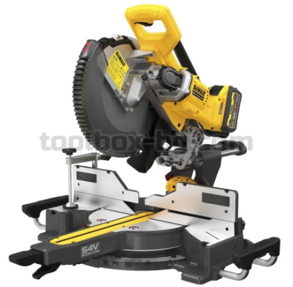 Акумулаторен Настолен Циркуляр Dewalt DCS781X2, 54 V, 305 мм, с 2 Батерии FLEXVOLT 9.0 Ah и Зарядно Устройство