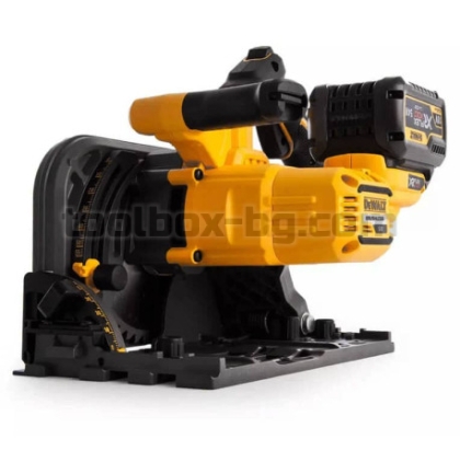 Акумулаторен Ръчен Циркуляр Dewalt DCS520T2R, 165 мм, 54V XR FLEXVOLT с Батерии и Зарядно Устройство + Линеал и Куфар