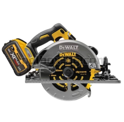 Акумулаторен Ръчен Циркуляр Dewalt DCS579X2, 190 мм, 54 V, с 2 Батерии XR FLEXVOLT, Зарядно Устройство и Куфар + Релса за Циркуляр на Dewalt DWS5022 1.5 м