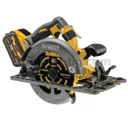 Акумулаторен Ръчен Циркуляр Dewalt DCS579X2, 190 мм, 54 V, с 2 Батерии XR FLEXVOLT, Зарядно Устройство и Куфар + Релса за Циркуляр на Dewalt DWS5022 1.5 м